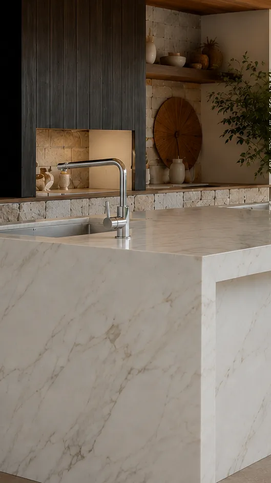 Cocina en Sinterium Calacatta Dior