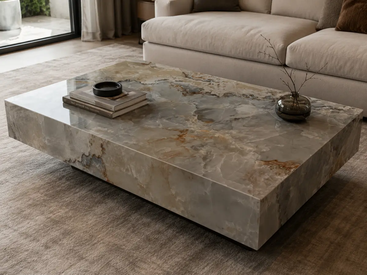 Mesa maciza en Sinterium Jade