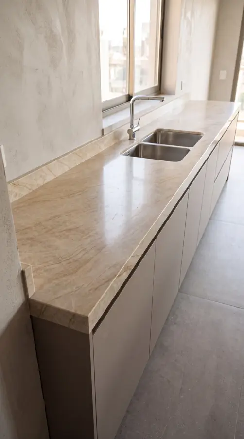 Cocina con mesada en Sinterium Taj Mahal